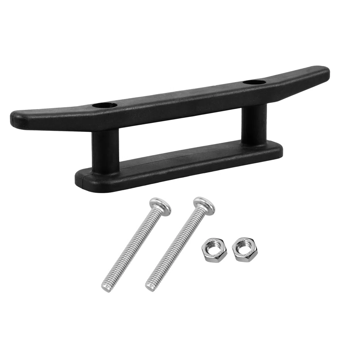 ibasenice Enrouleur de Corde d'ancre Accessoires pour Fixation Taquet de Bateau bouee Cordage Taquet de mât de Drapeau Marin Taquet de Corde Professionnel Acier Inoxydable Black