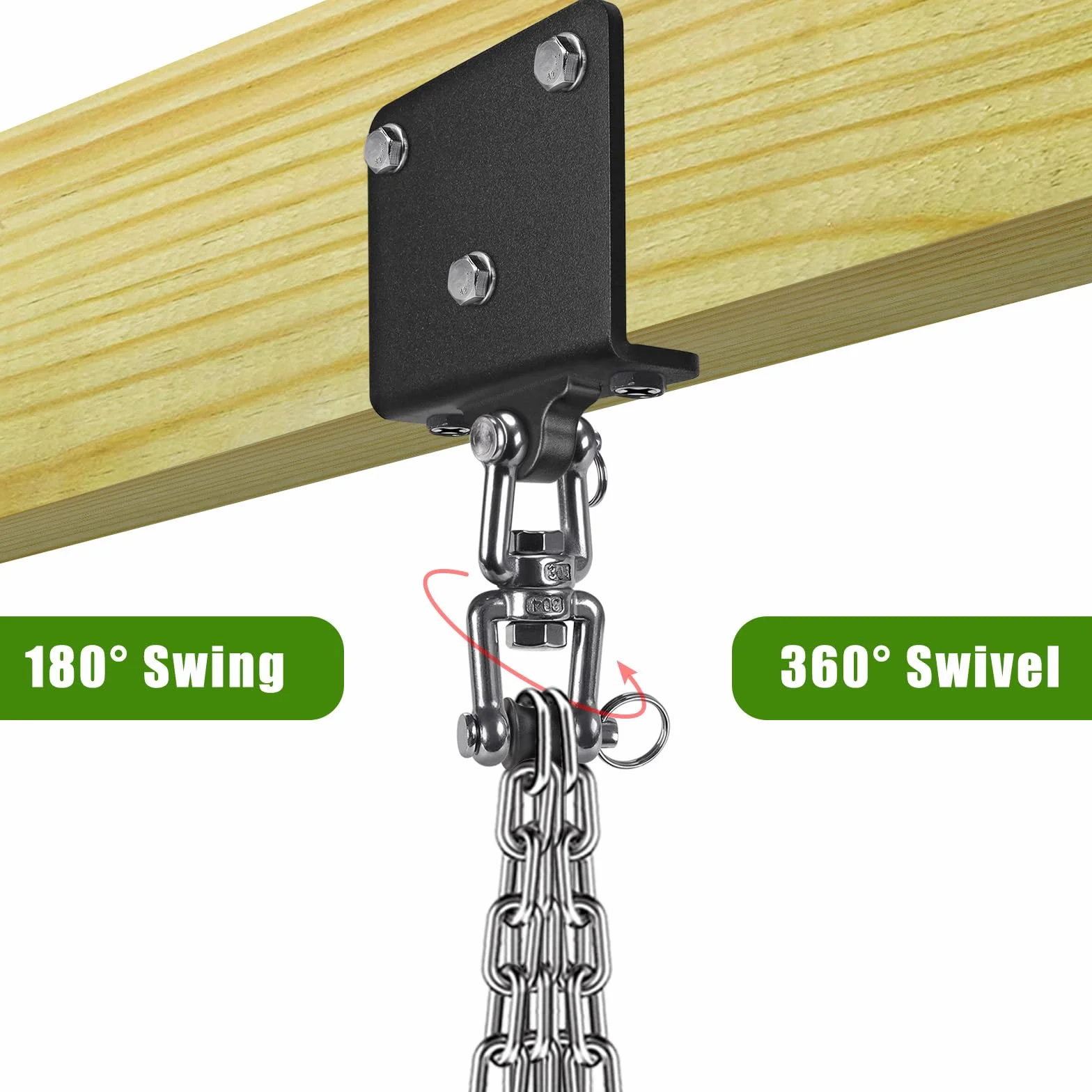 BeneLabel Support de Sac de Frappe, Fixation Poutre pour Sac de Boxe Suspension Crochet Lourd pour Accélérer l'exercice Entraînement Muay Thai Balançoire Hamac, 1000lbs