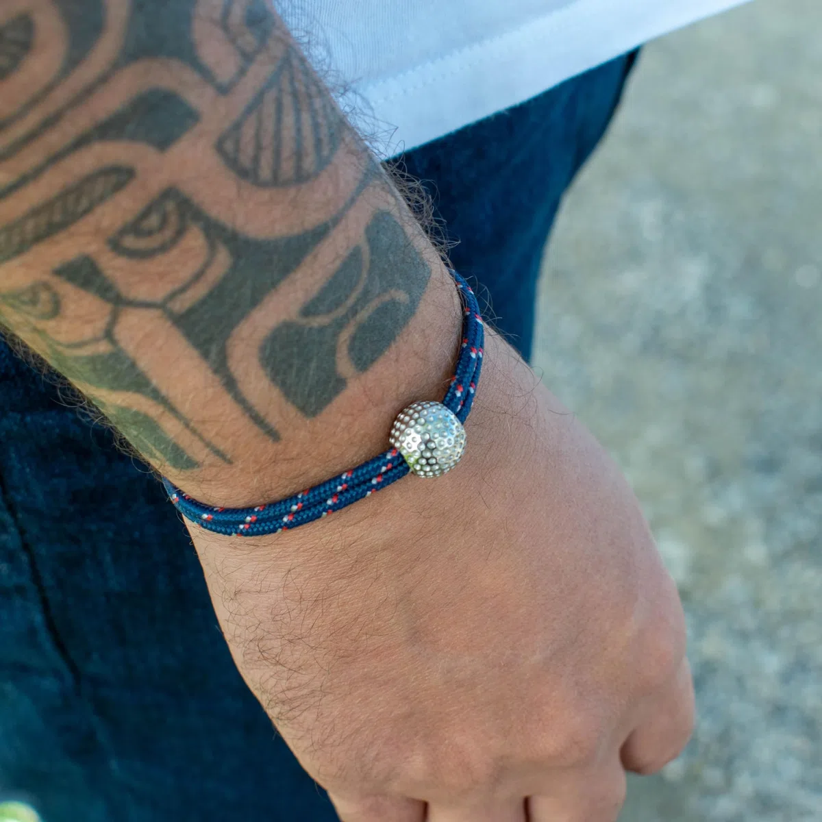 Ernestine - Bracelet Golf réglable acier inoxydable - Idée cadeau Homme Golfeur - Bracelet Golf sport - Idée originale Cadeau Homme Noël anniversaire fête des pères - bijoux joueurs sports