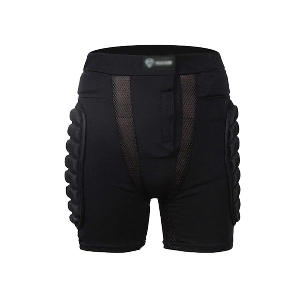 Unisex Confortable Respirant Antichoc Résistant à l'usure Short de Protection, Protection Hanche pour Cyclisme Rouleau Patinage Moto Sport Noir M