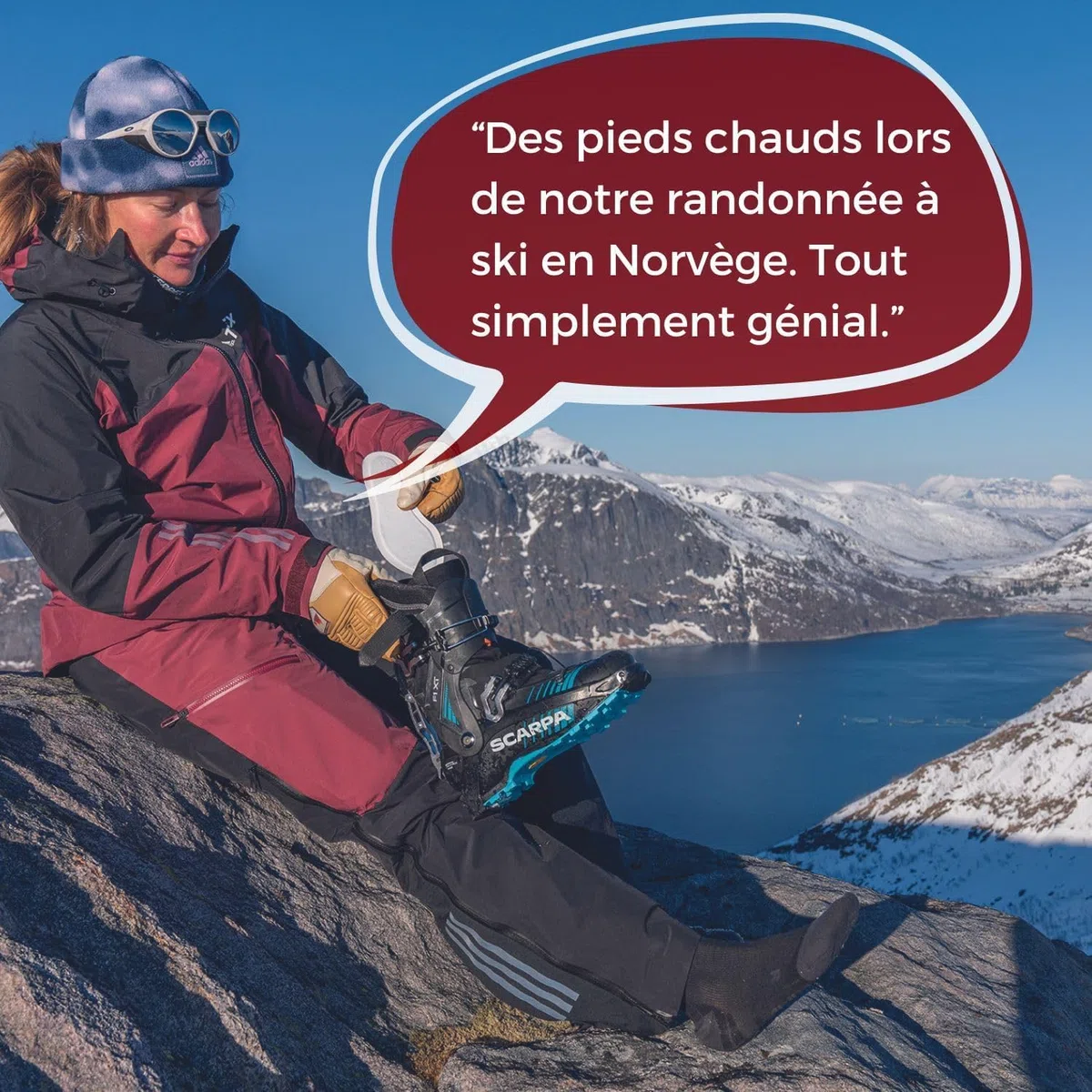 THERMOPAD Semelles chauffantes S-XXL – L'ORIGINAL : 10 Pairs de chaufferettes pour jusqu'à 9 Heures de Chaleur - pour Les Chaussures de Ski et Les Bottes - activé par l'air