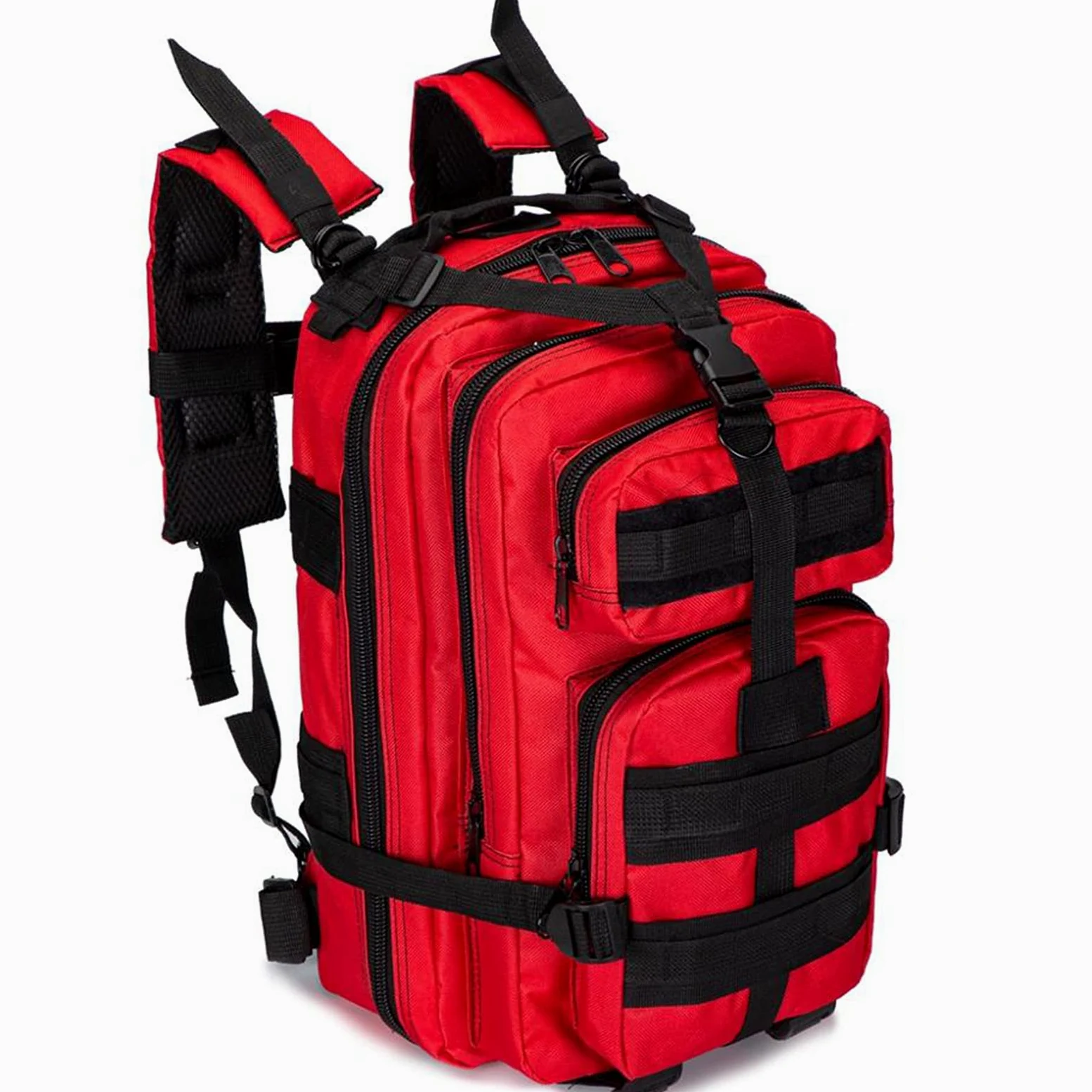 Sac À Dos De Premiers Secours 20L De Premiers Secours Pour Traumatismes, Pour Traumatismes Multi-poches Étanche Pour La Randonnée, Les Voyages Sur Le Terrain(seulement Les Emballages Vides)