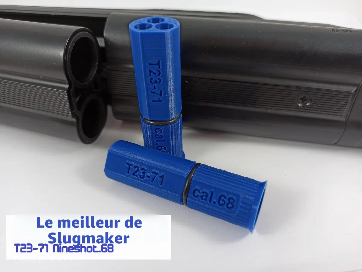 T23-71 Shotshell pour Umarex t4e HDS68 Cal.68 Cartouches à grenaille 9x6mm Airsoft BBS