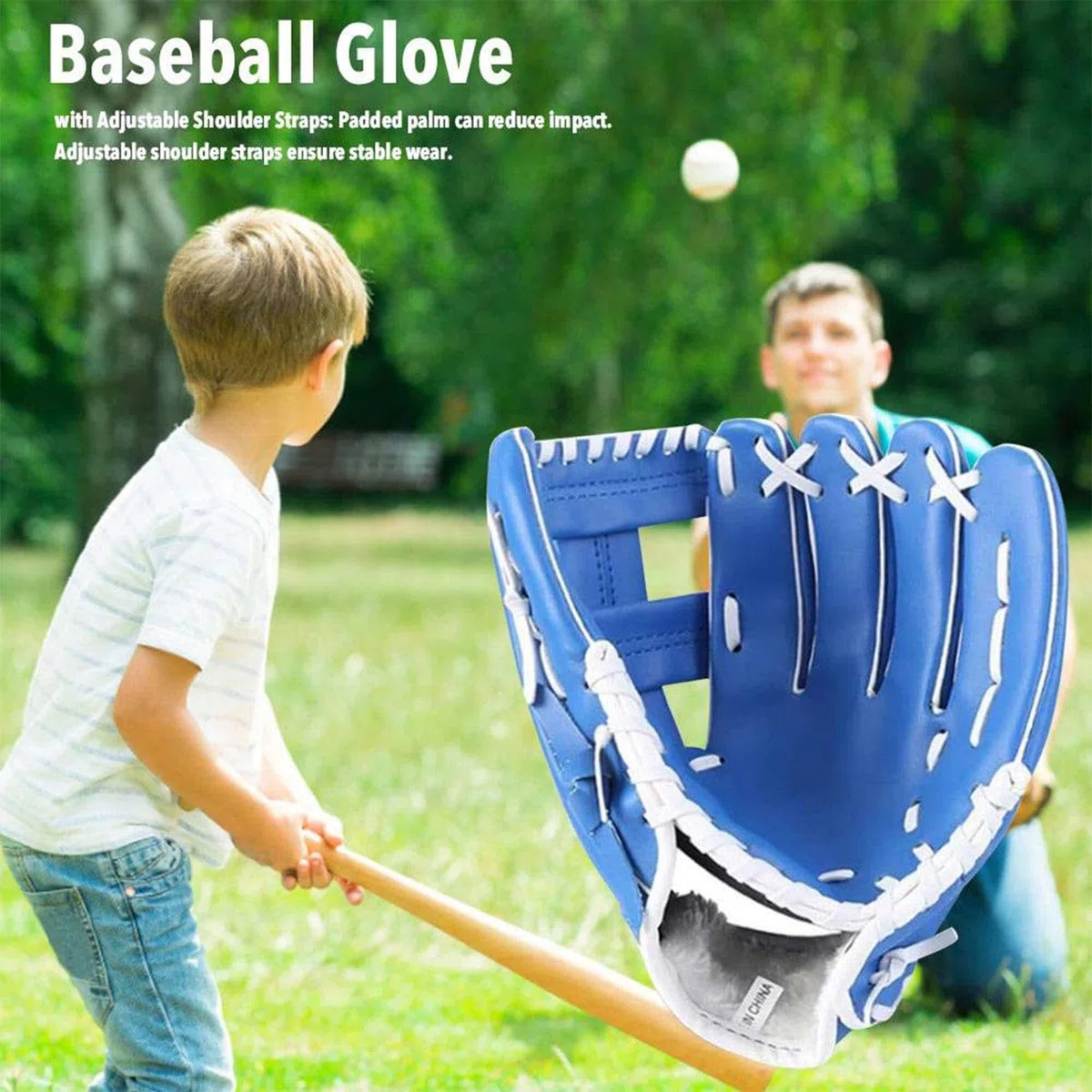 Gant de baseball pour enfants, jeunes adultes, gant de softball pour entraînement et débutant, baseball main gauche