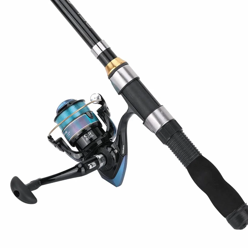 Canne à Pêche Petit Pôle de Mer Portable Mini Pêche en Mer Télescopique pour Voyage Pêche à La Truite d'eau Douce
