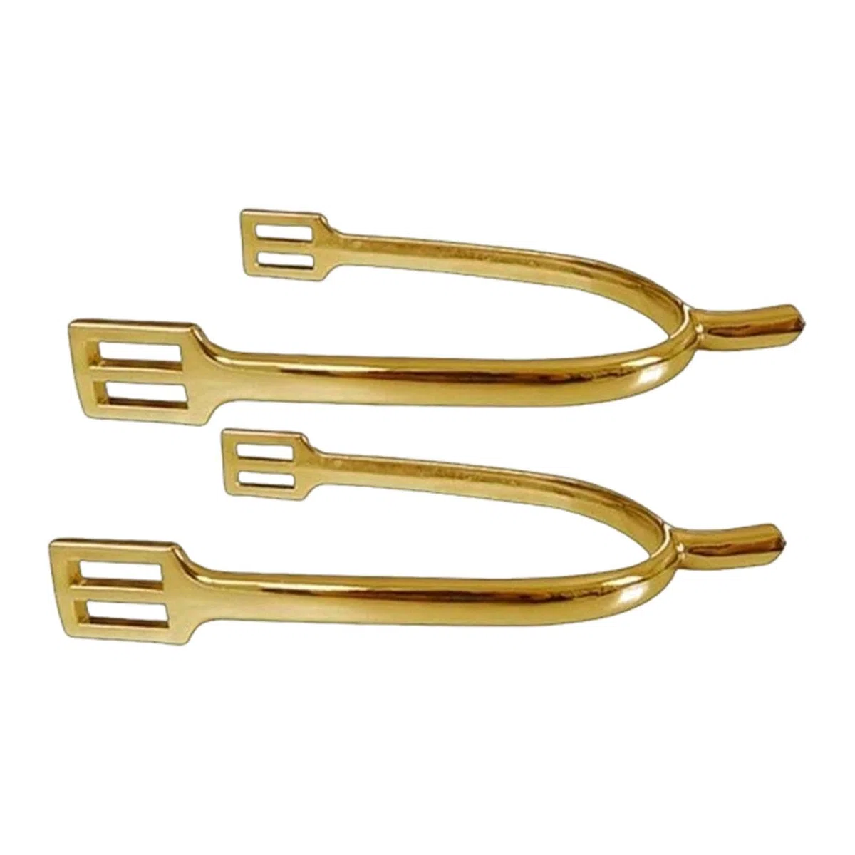 perfk Lot de 2 éperons pour Cheval, Accessoires d'équitation, équipement Professionnel en Alliage de Zinc, éperons décoratifs pour Bottes de Cowboy, Or