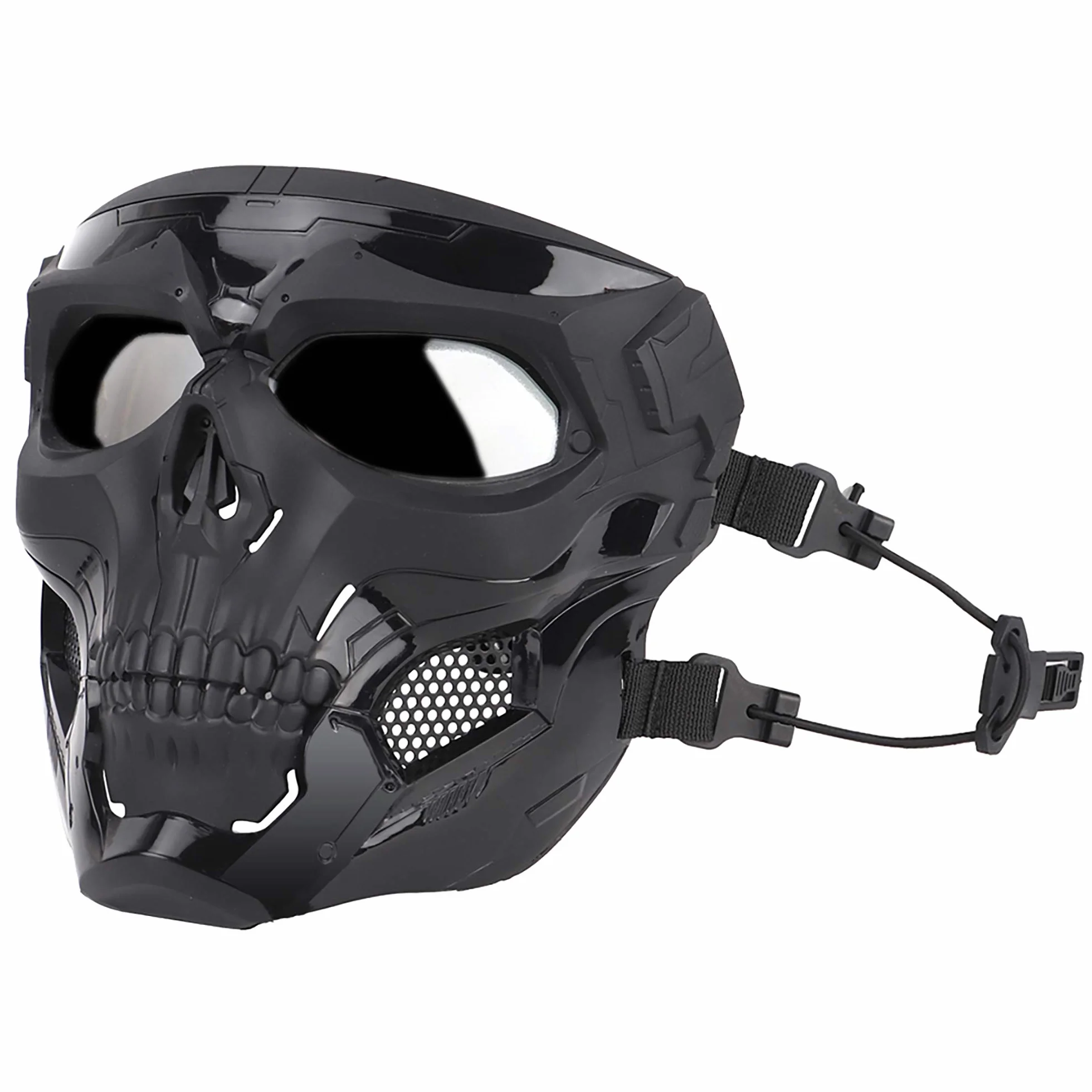 Masque tactique de protection intégral respirant pour paintball, jeux de guerre d'Halloween, cosplay, fête costumée