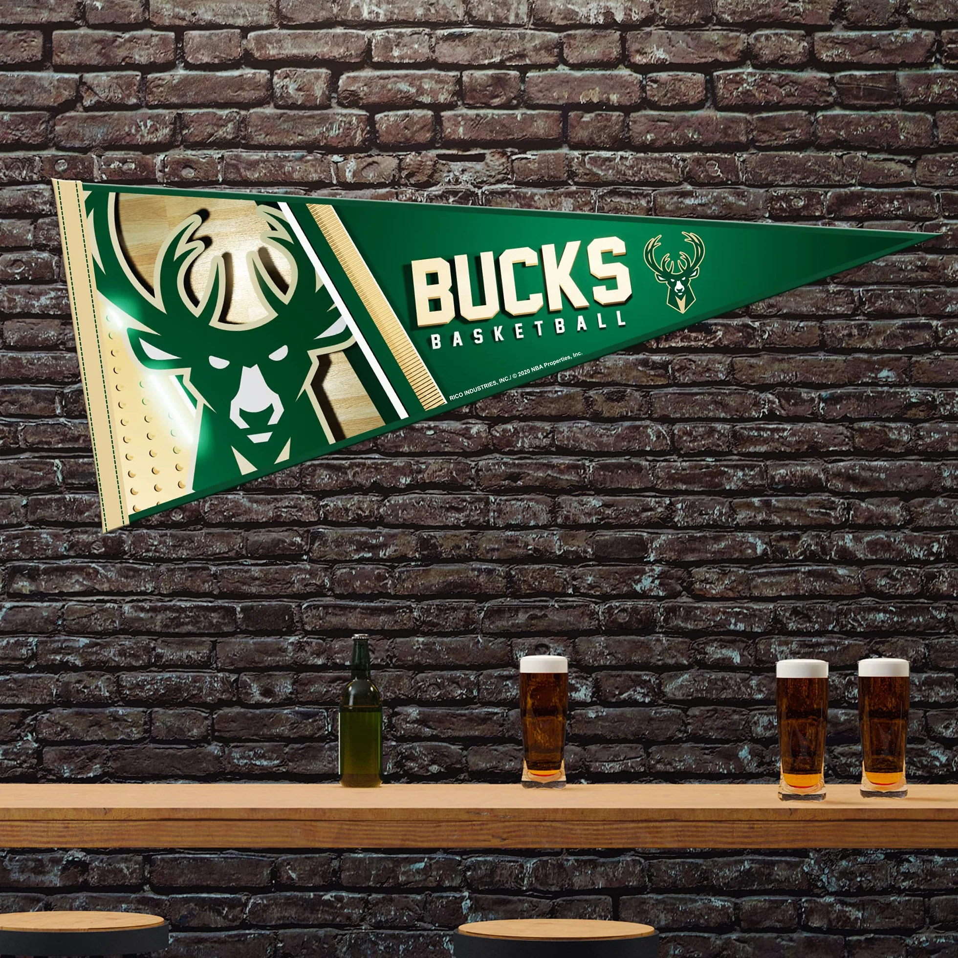 Rico Industries Fanion mural rétro en feutre NBA Charlotte Hornets 30,5 x 76,2 cm – Idéal pour la maison, la chambre à coucher, la cave