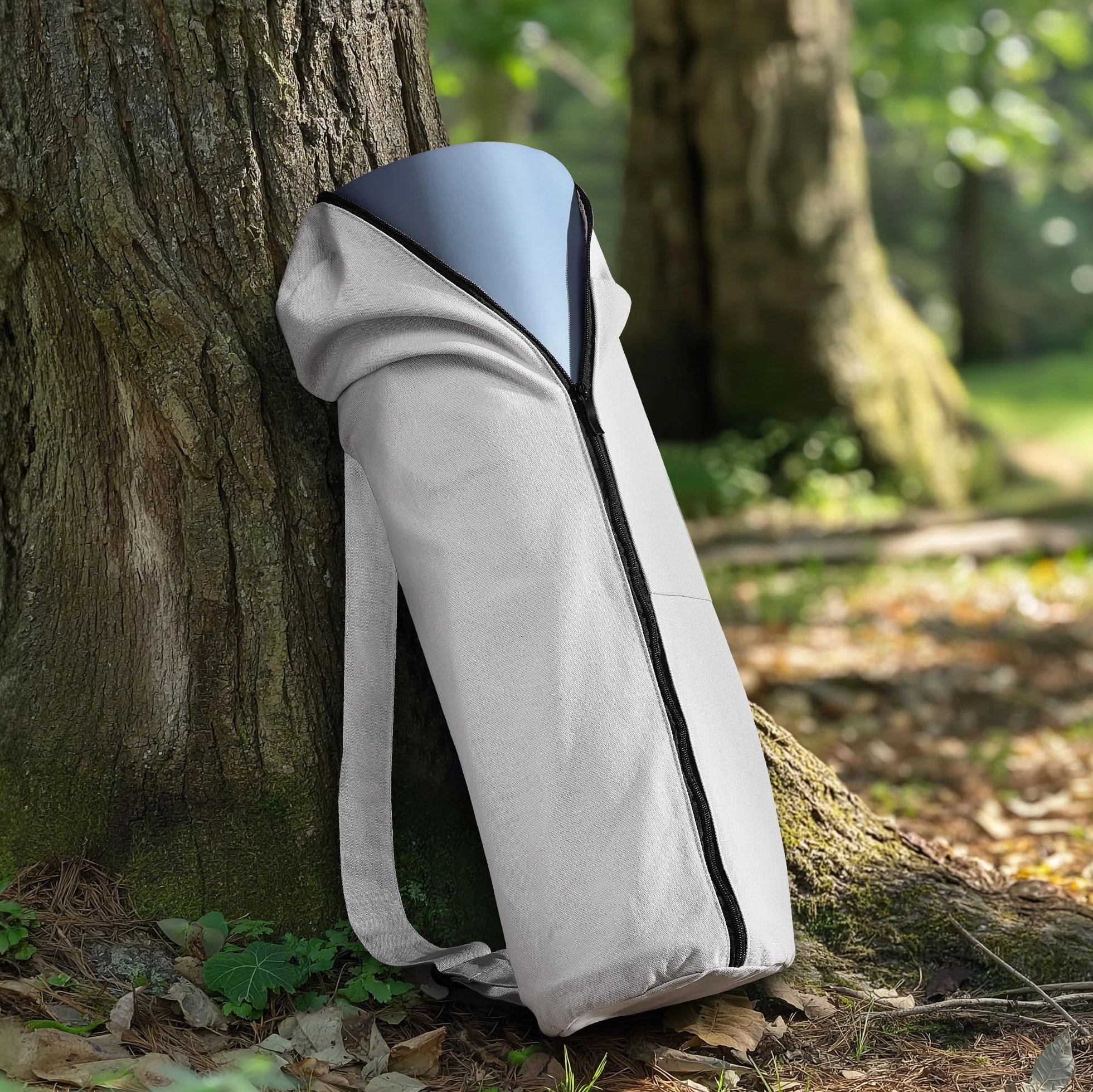 Navaris Sac Tapis de Yoga XXL - Sac Coton Fermeture éclair Sangle bandoulière 72 x 29 cm - Yoga Pilates Gymnastique - Différentes Couleurs