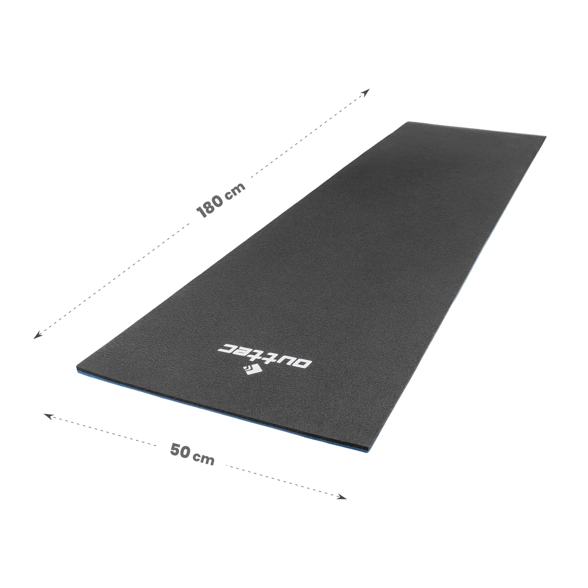 Tapis isolant XPE à 2 couches - En mousse XPE - 1,2 cm d'épaisseur - Tapis de couchage - Camping - Survie - Bleu - 180 x 50 cm