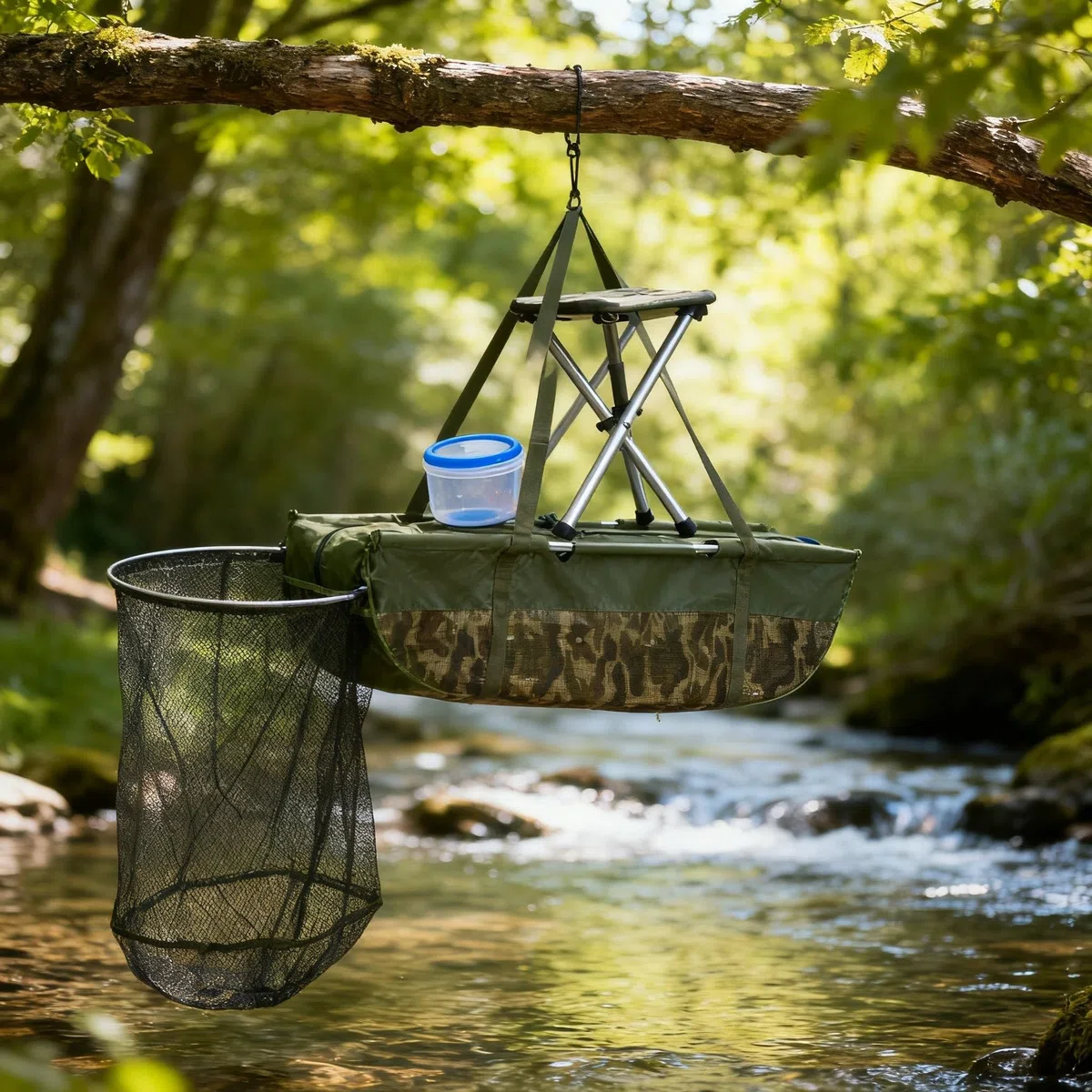 Sac de Conservation Carpe, Sac de pesée Professionnel Pliable pour pêche à la Carpe Bar avec matériau résistant à la déchirure et échelle de Mesure de Poisson 30 cm x 110 cm