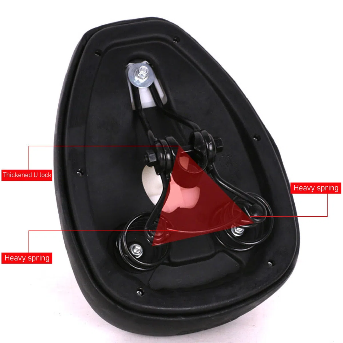 Jiawu Coussin de Siège de Vélo électrique, Selle de Vélo électrique Simplifiée Extra Large pour Scooter électrique
