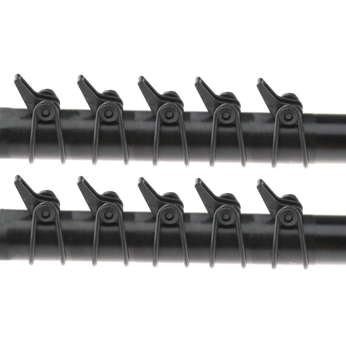 OTOTEC Lot de 10 crochets en plastique et caoutchouc pour canne à pêche