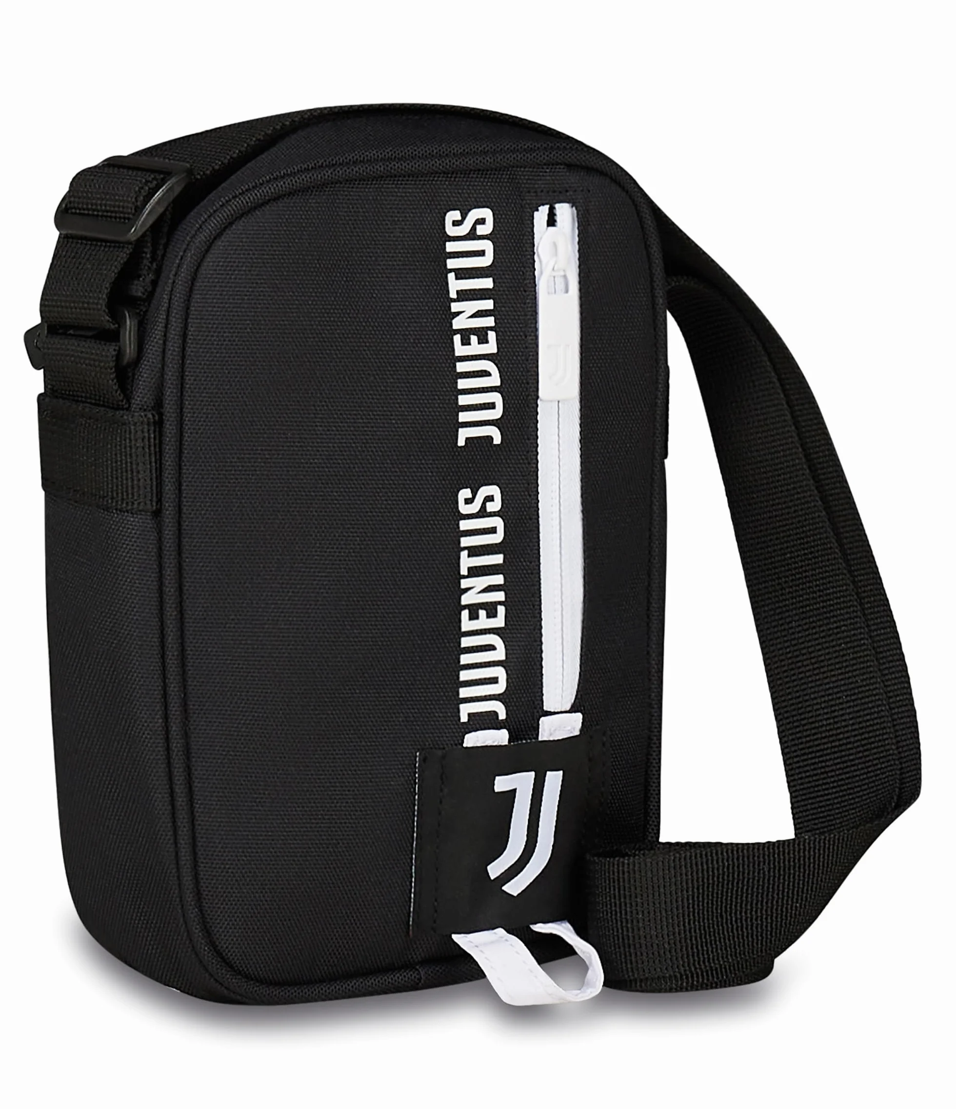 SEVEN Juventus Bandoulière pour Enfants et Adolescents Blanc Noir, Bandoulière Réglable, Sport et Loisirs