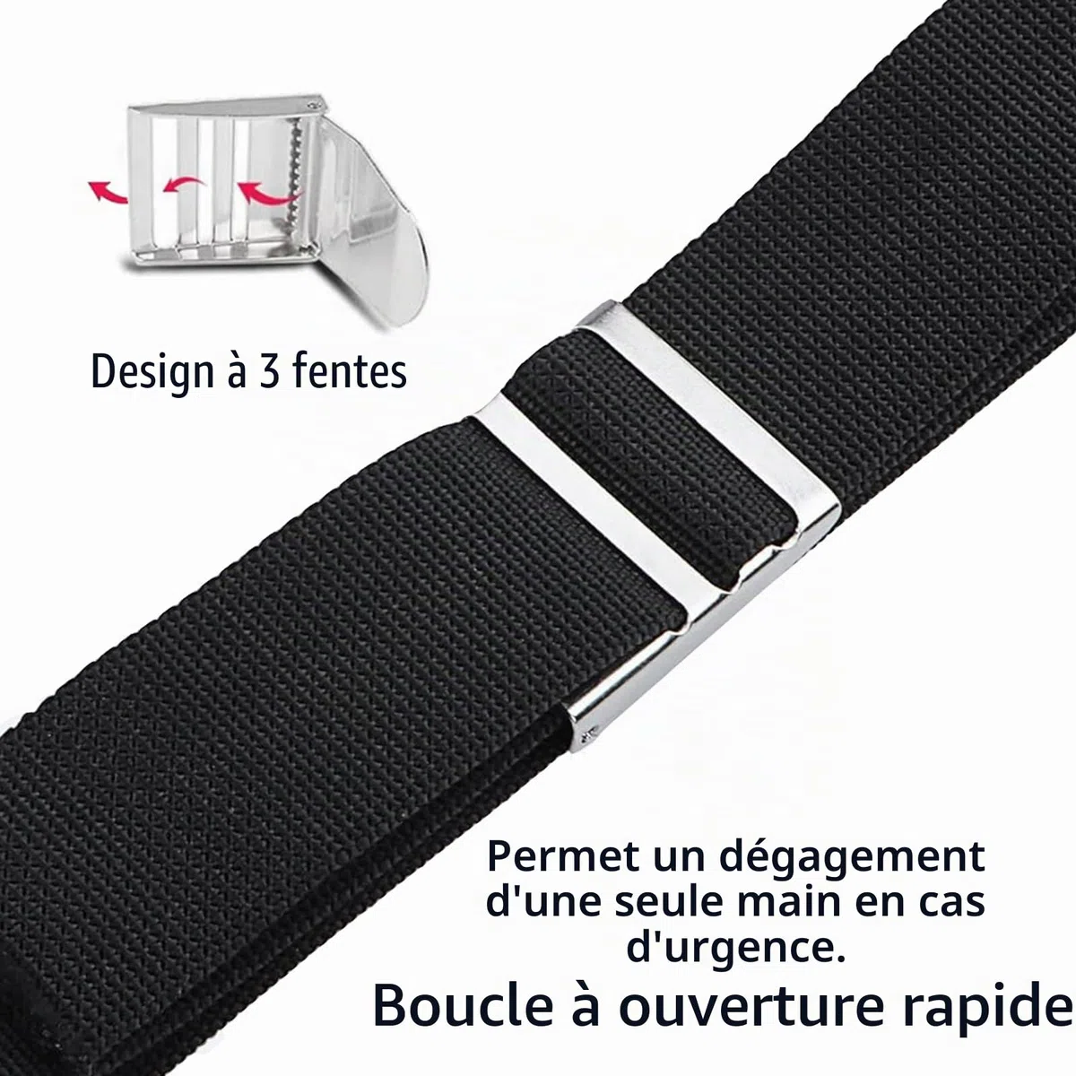 Ceinture de poids de plongée avec 4 poches détachables, boucle à dégagement rapide, poche de plongée + 5 supports de poids, sangle de plongée réglable pour tour de taille de 81 à