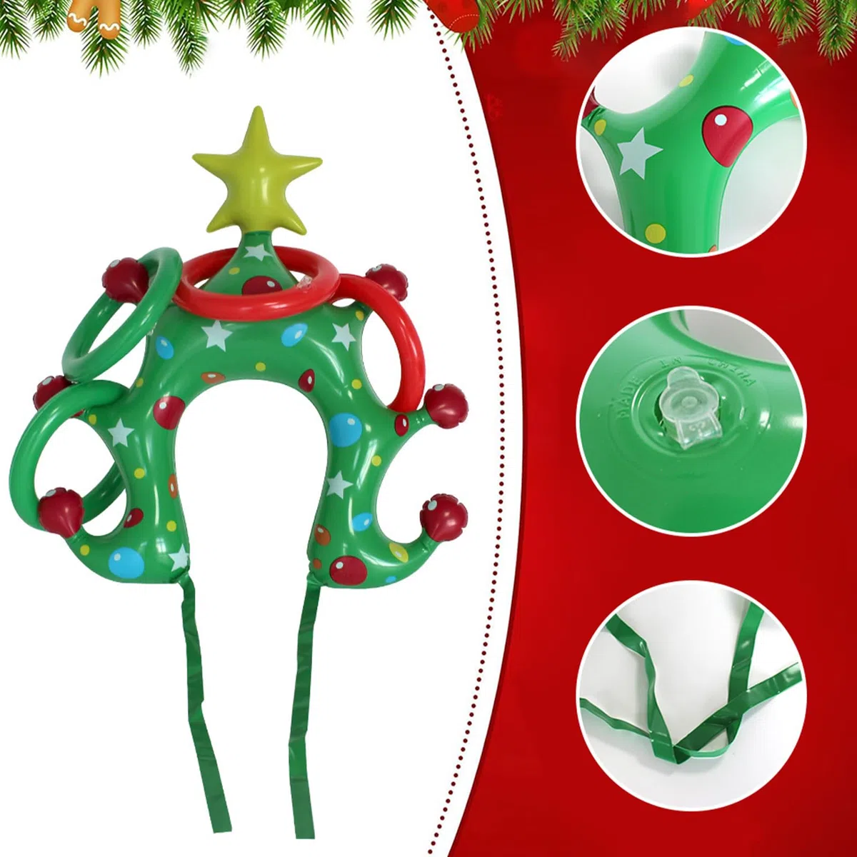 Jeu De Lancer D’Anneaux – Sapin De Noël | Jeu De Lancer pour Fête, Accessoires De Fête De Noël pour & Adultes – Jeџ en Intérieur & Extérieur