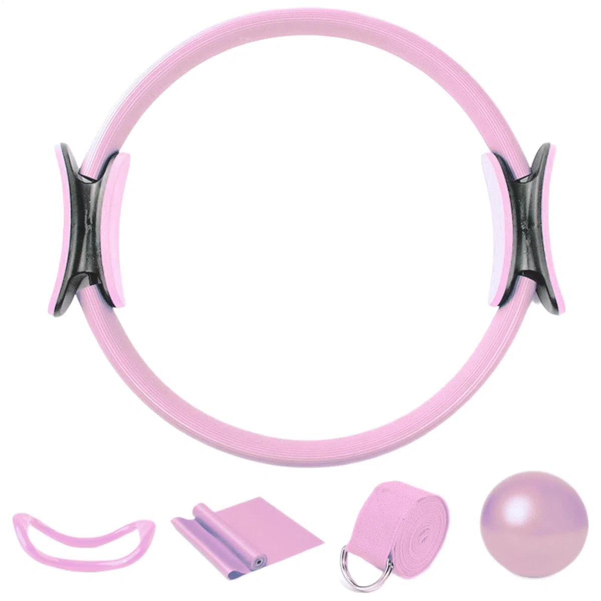 Kit de Pilates pour la maison Better Me - Ensemble de 5 anneaux de pilates - Kit essentiel de pilates - Anneau circulaire pour jambes, bras et cuisses - Perte de poids