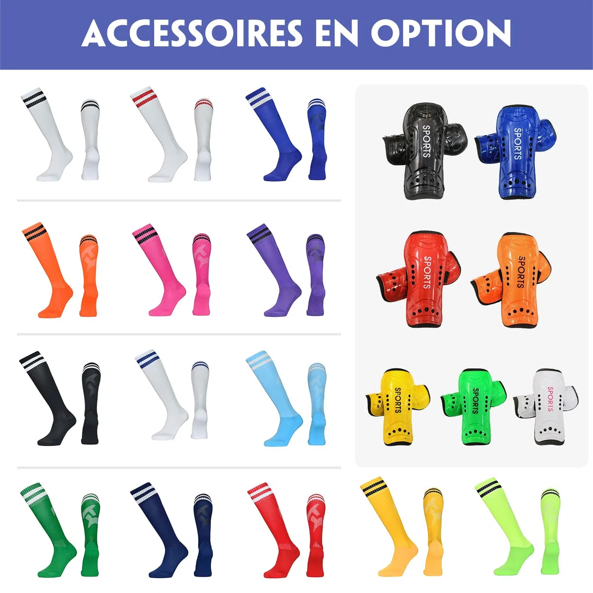 Maillot de Foot Enfant Homme Personnalisé Maillot Equipe de Football Enfant Homme avec Le Numéro du Nom