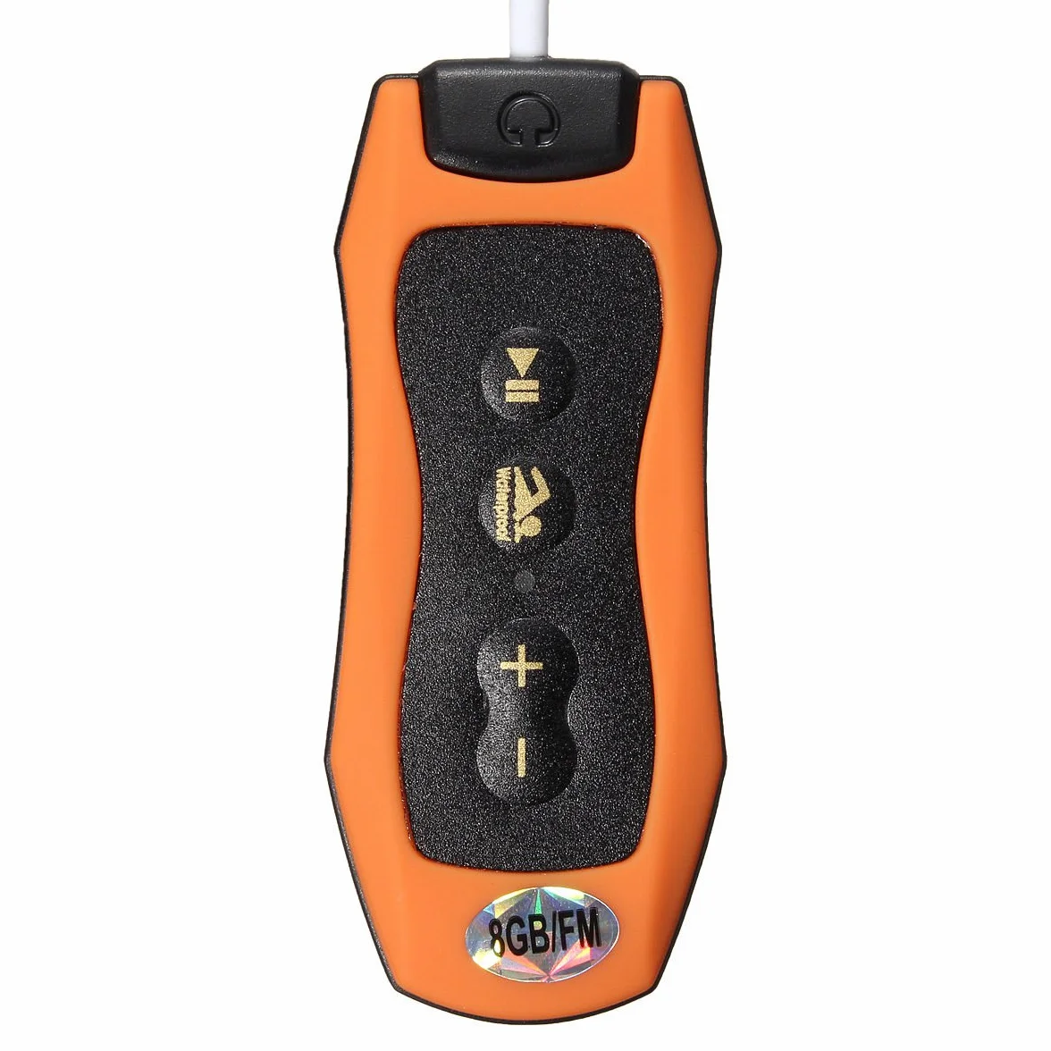 Persistence 8GB Lecteur MP3 Natation Plongee sous-Marine Spa Radio + FM Etanche Casque Orange