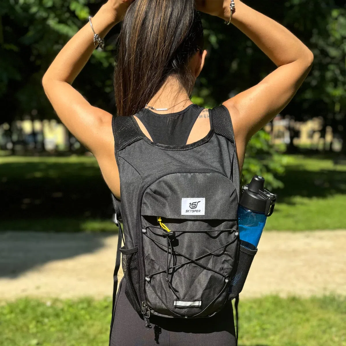 SKYSPER Sac à dos Pliable Léger 10L, Sac à dos Randonnée Petit Sac a Dos Homme Femme pour Voyage Loisir Velo Sport