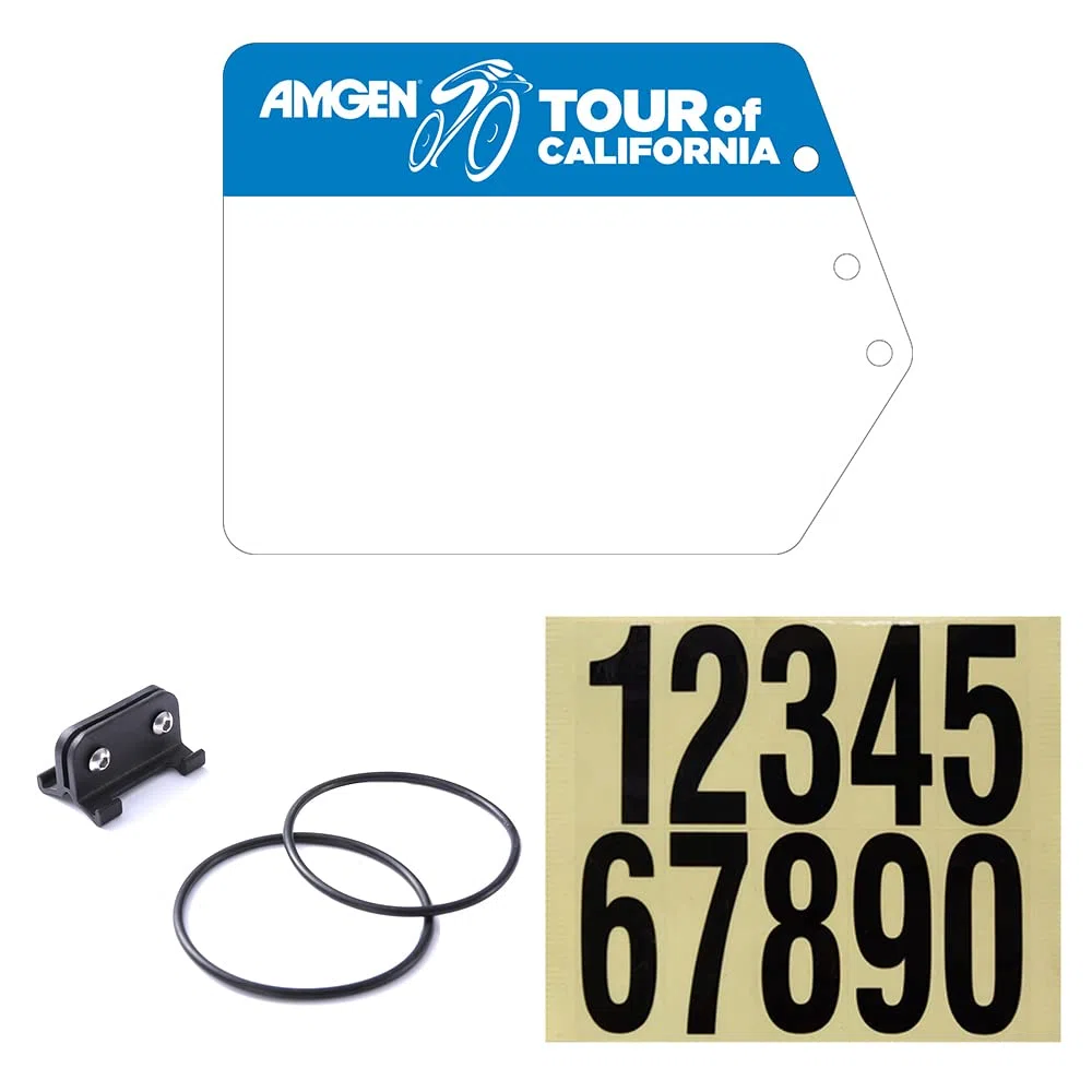 Cestbon Support de numéro de vélo Tour of California pour tige de selle de vélo