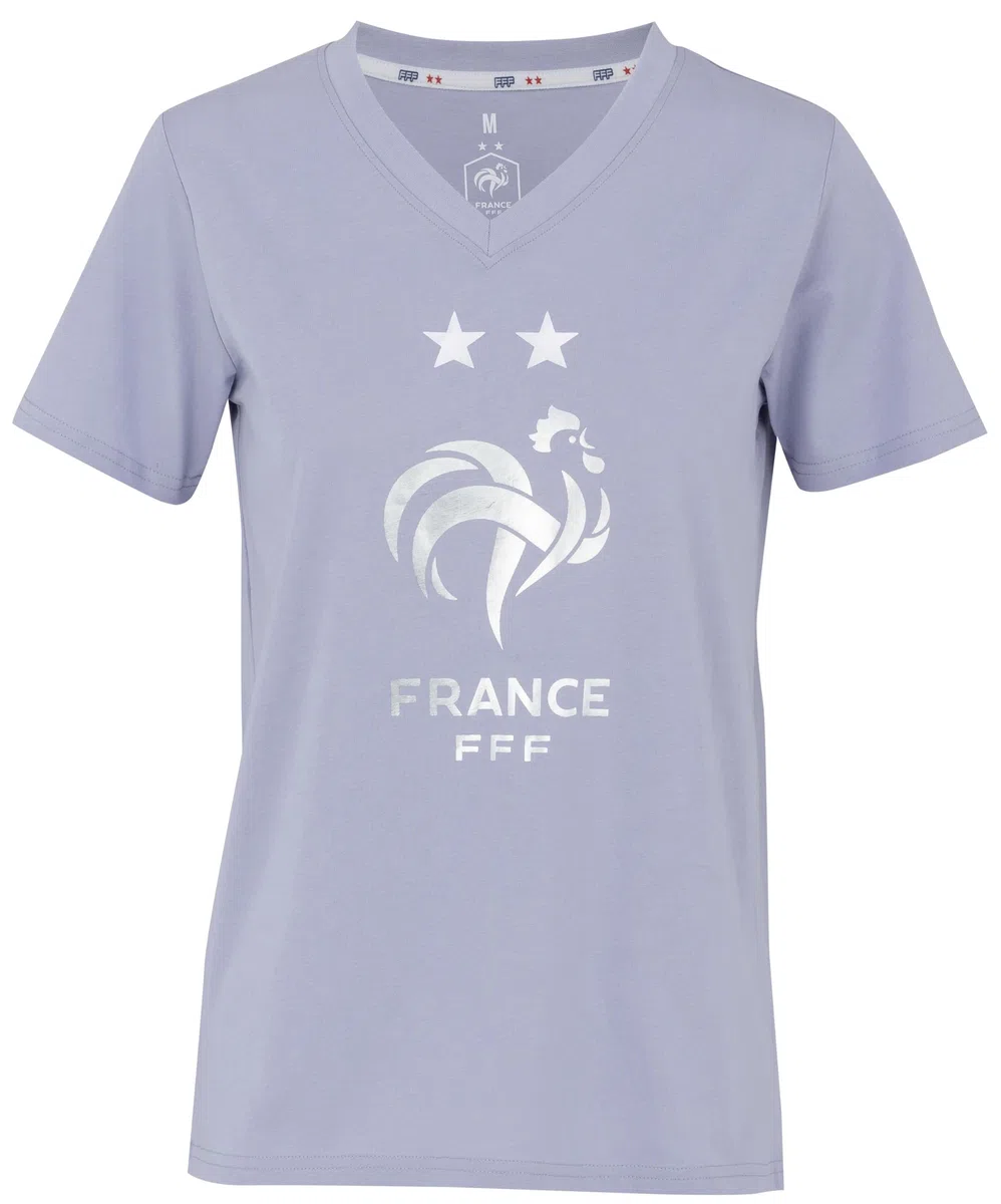 FFF T-Shirt Femme Collection Officielle Equipe de France de Football