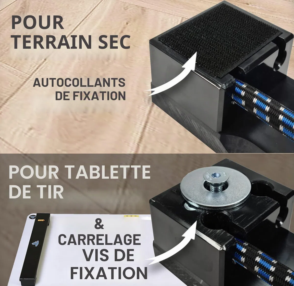 Hockey Revolution My Passer One Timer – Entraîneur de Passage léger – Équipement de Rebond Durable pour Passes, tir, minuterie Unique – Longueur 61 cm, vis de Montage incluses