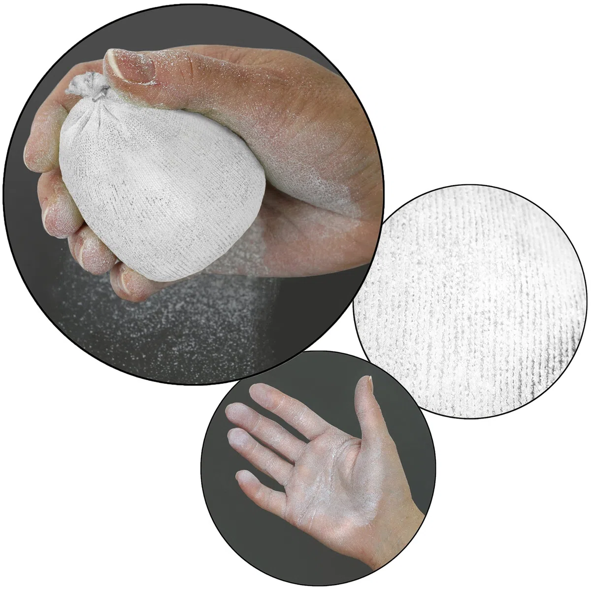 ALPIDEX Sac à Magnésie pour Escalade avec 3 x Boules de Craie (35 g) et Ceinture | pour Bloc et Salle d'escalade en Différentes Couleurs