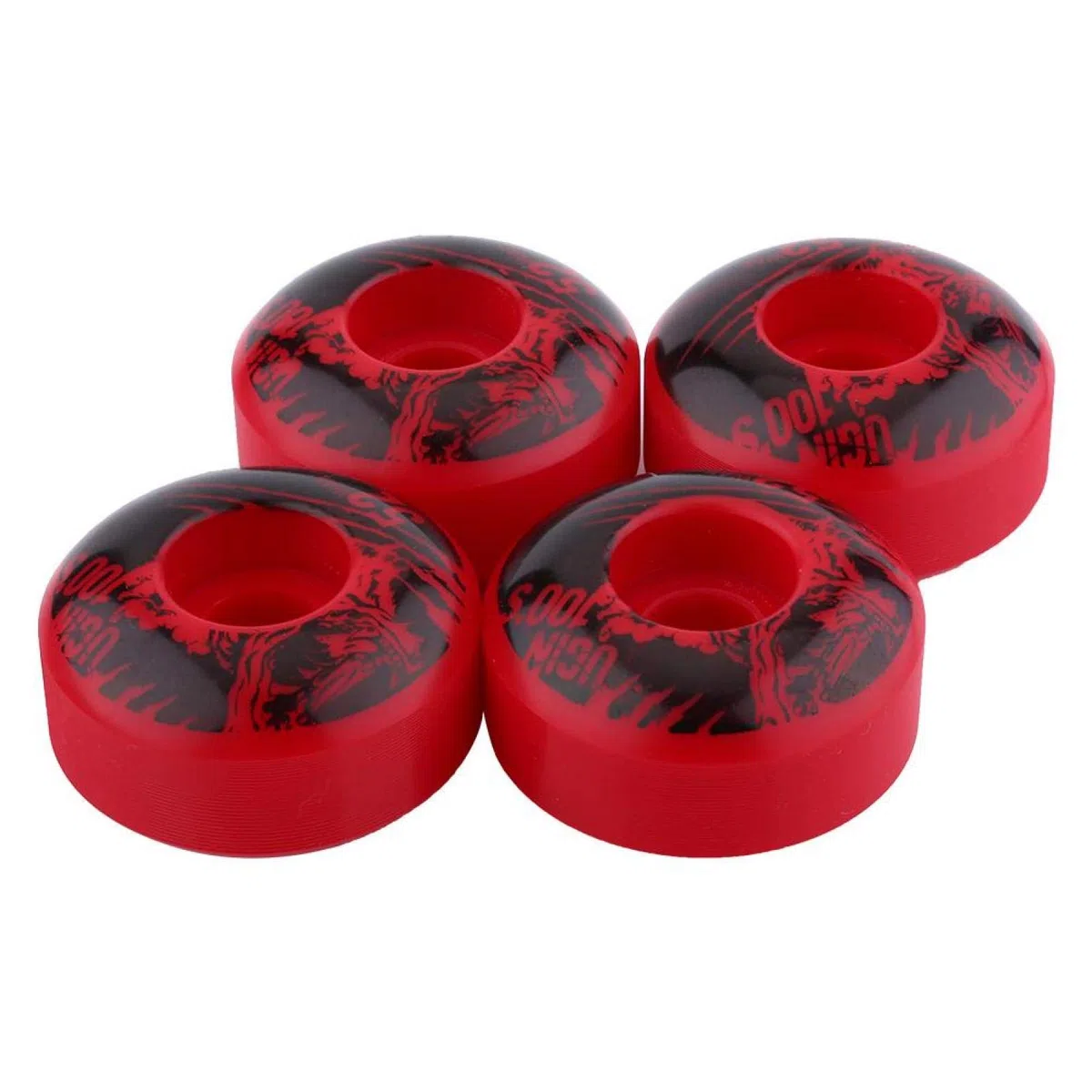 Tyenaza Roues de Planche à roulettes, 52 mm x 30 mm 4 pièces/Ensemble Roues de Planche à roulettes Longboard PU Cruiser Classiques durables en Plein air (4 Couleurs)