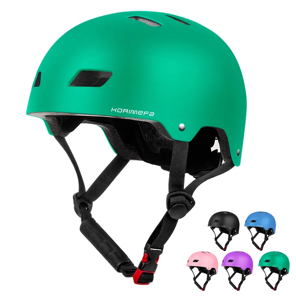 KORIMEFA Casque Enfant 3-13 Ans Réglable Anti-Choc - Filles & Garçons pour Vélo, Trotinette, Roller & Planche à roulettes