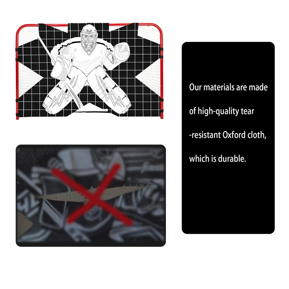 Cibles du Filet de Hockey, Gardien de But du Hockey Target - Équipement de Formation de la précision des tirs | Street Hockey Net Gotalie Target Practice Accessoire pour Les objectifs