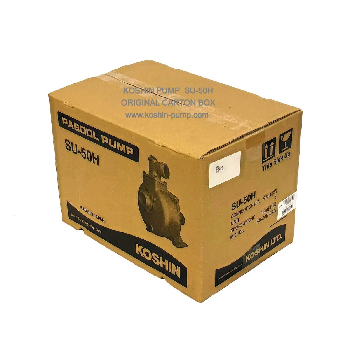 Pabool SU-50H Pompe Thermique à Essence 2" (50 mm) – Pompe à Eau Auto-amorçante pour Irrigation, Vidange, Chantier, Jardin – Moteur Puissant 4 Temps