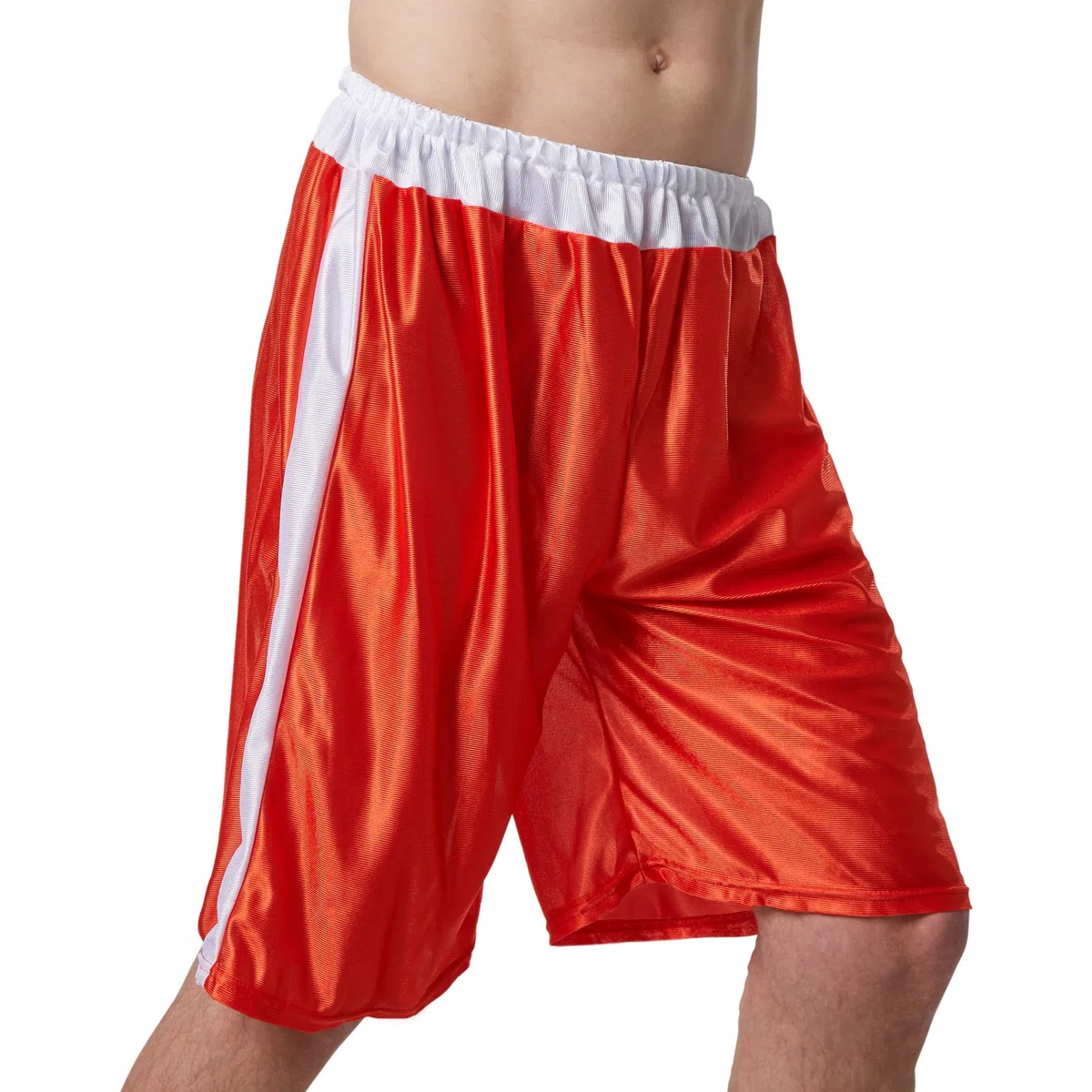 dressforfun Costume de Boxeur pour Homme | Costume Deux pièces de Boxeur | INCL. Ceinture à Lacer et Gants de Boxe à Fermeture à Scratch (Rouge | L | no. 301836)
