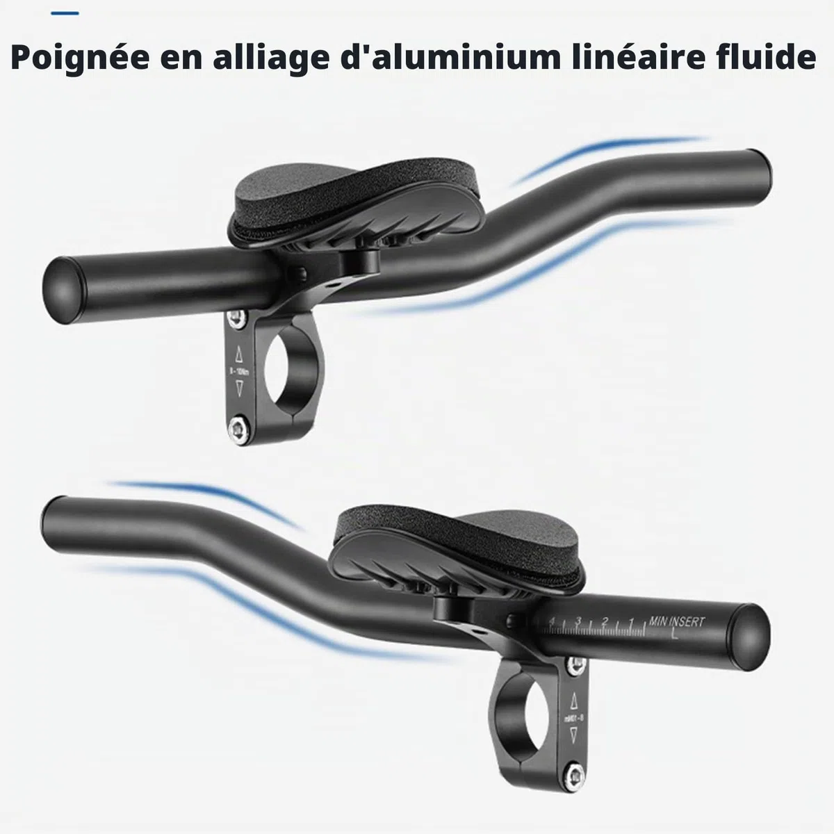 Rest Guidon d'Aluminium Réglable Appuie-Bras Barres pour Triathlon et Route VTT