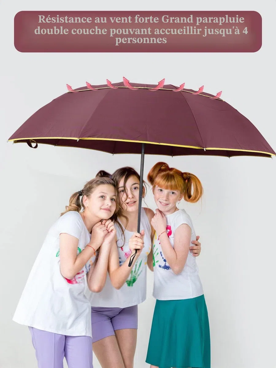 Kalolary Extra Large Parapluie de Golf Parapluie Pliant Imperméable Compact Oversize, Double Auvent Ventilé Imperméable Bâton Parapluies de Voyage pour Femmes et Hommes Usage Domestique