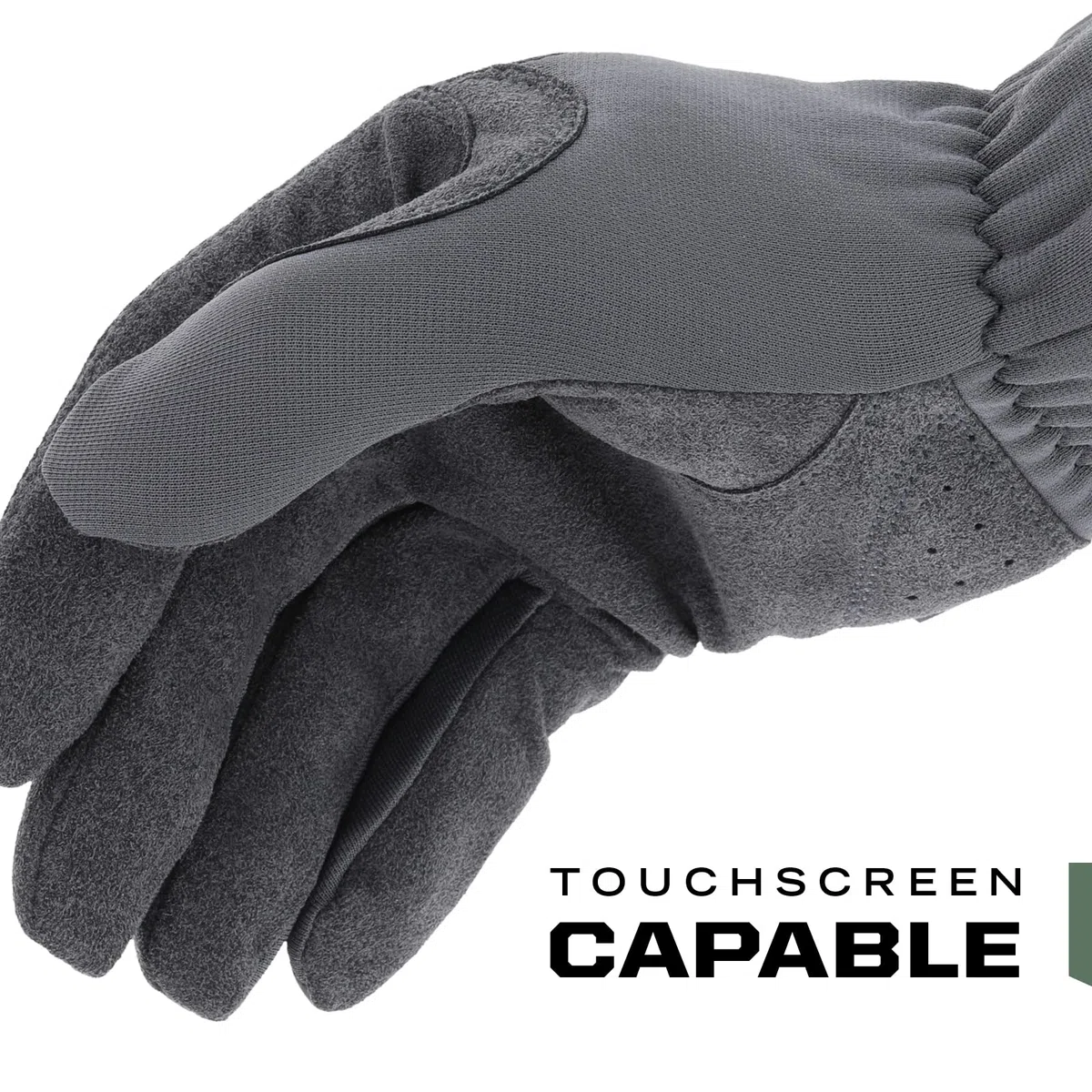 Mechanix Wear - FastFit Wolf Gris Touch Screen Gants (Medium, Gris)