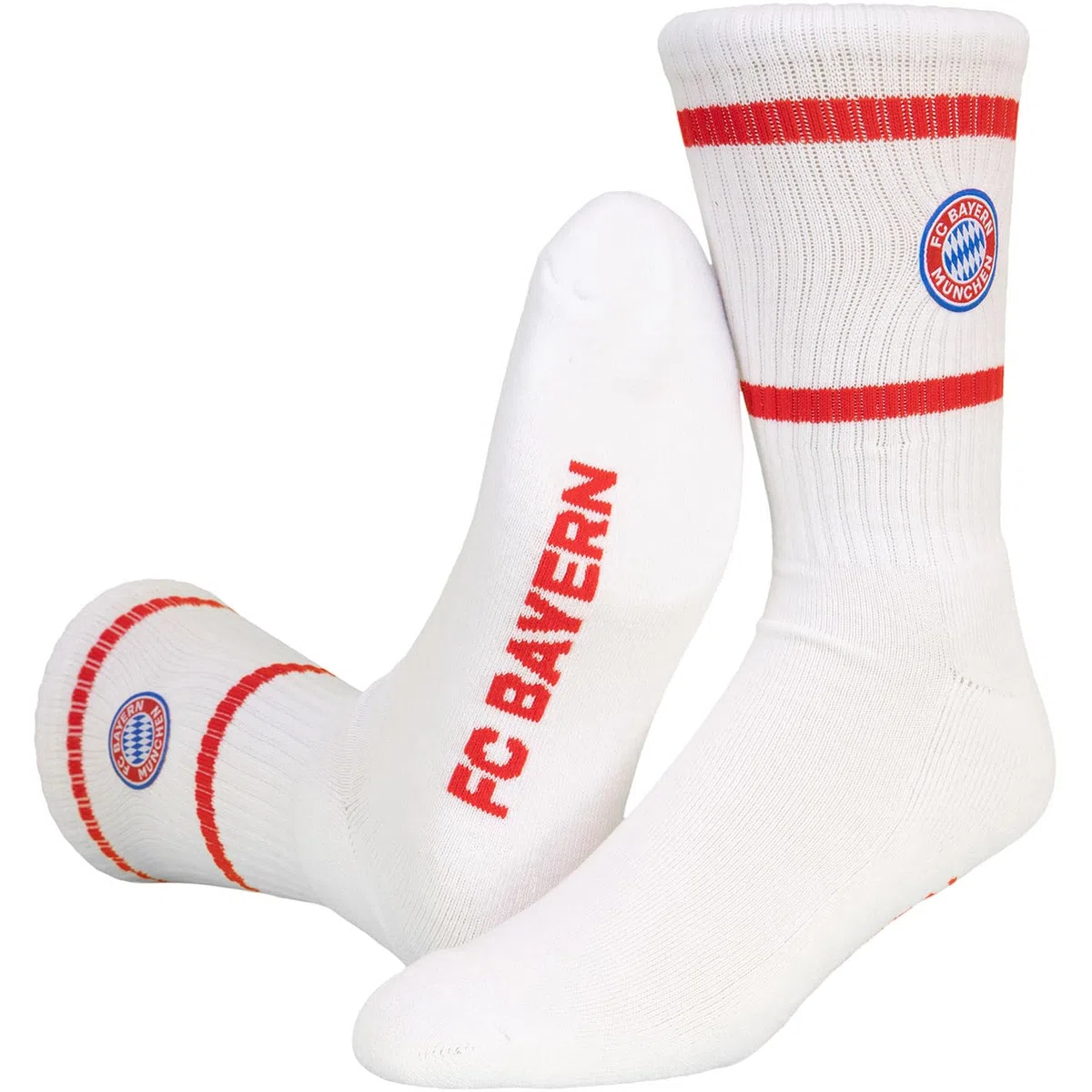 FC Bayern München Lot de 3 paires de chaussettes avec logo à rayures