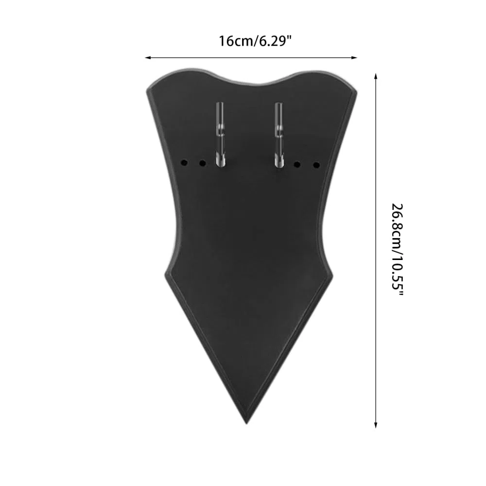MiOYOOW Support Mural en Bois pour épée, Porte Mural pour épée, Espace Réglable, Plaque Décoration Verticale avec Vis et Crochets pour Présentoir d'épée
