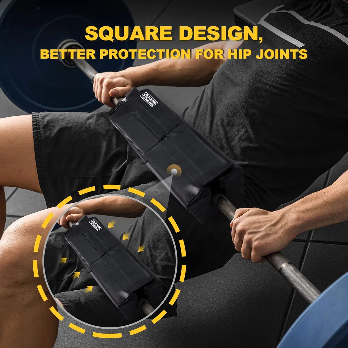 POWER GUIDANCE Barbell Squat Pad - Neck & Shoulder Pad di protezione - Grande per squat, affondi, slanci Hip, sollevamento pesi e altro - Montare 50mm Sbarre olimpici Perfectly