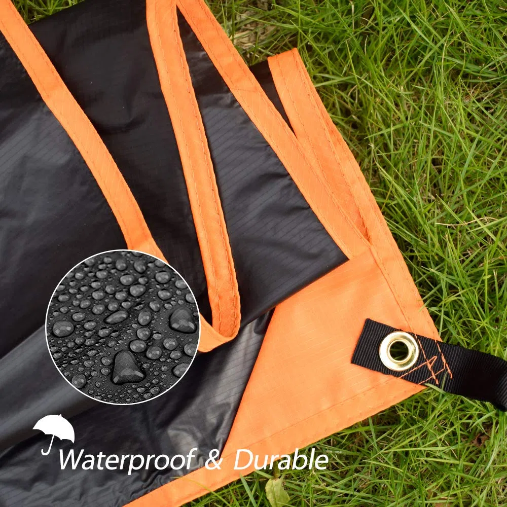GEERTOP Tapis de Sol imperméable ultraléger pour 1 à 4 Personnes pour Camping, randonnée, Pique-Nique (5 Tailles)