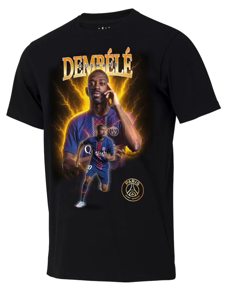 PSG T-Shirt Enfant - Ousmane Dembélé - Collection Officielle Paris Saint Germain