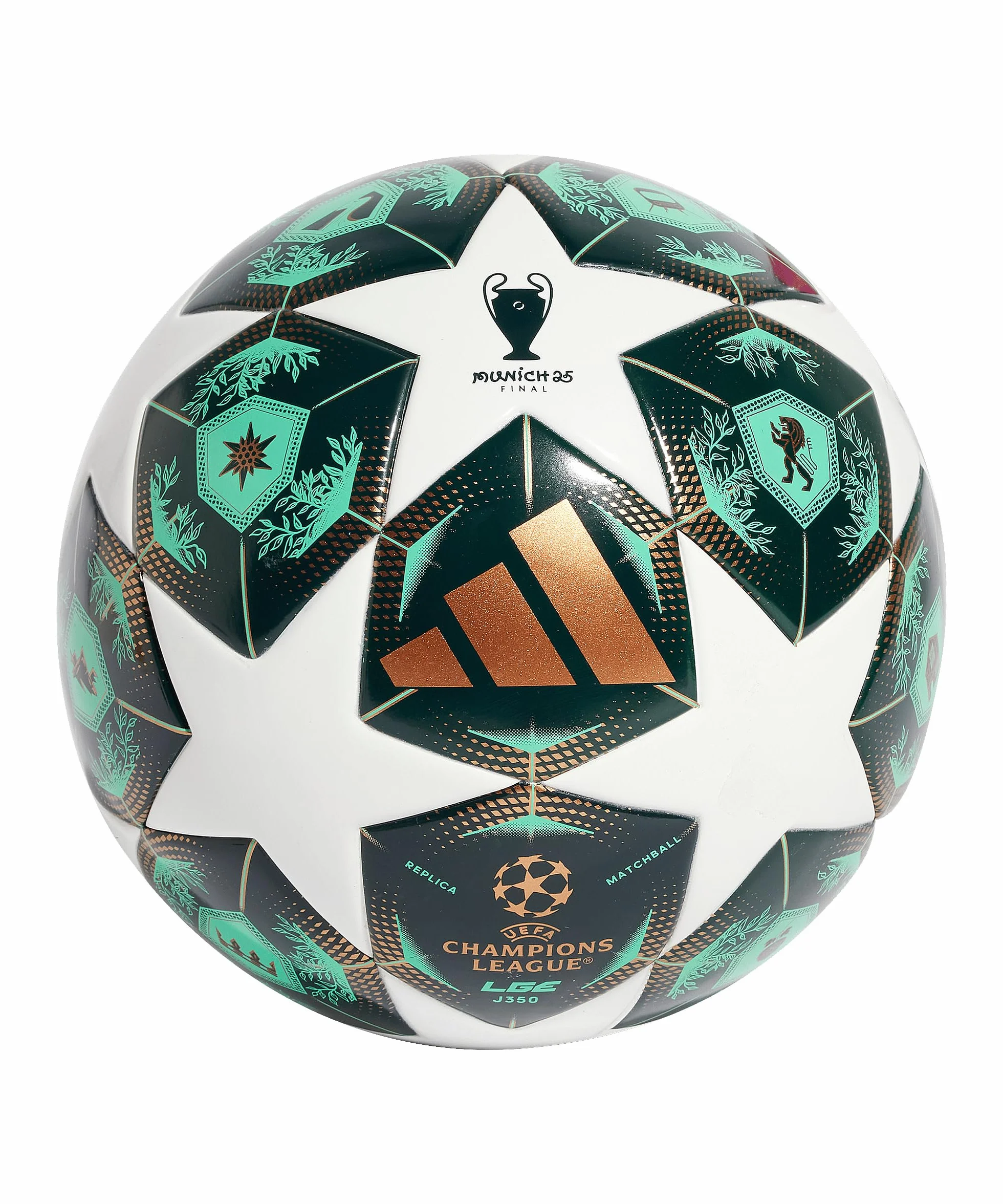 adidas UEFA Champions League J350 JH1290 Ballon de Football, Unisexe, Vert, 4 EU