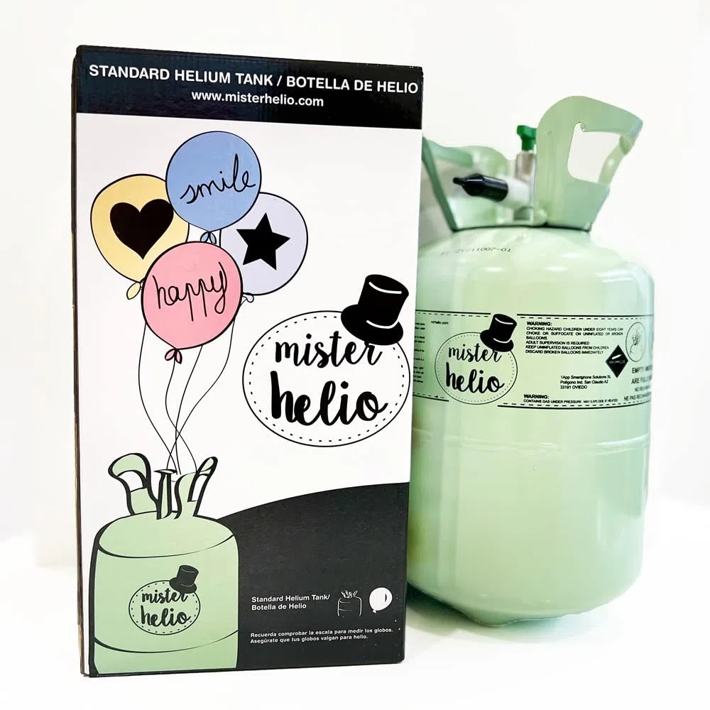 Bouteille d'hélium Mister Helium pour 15 ballons (ballons non inclus)