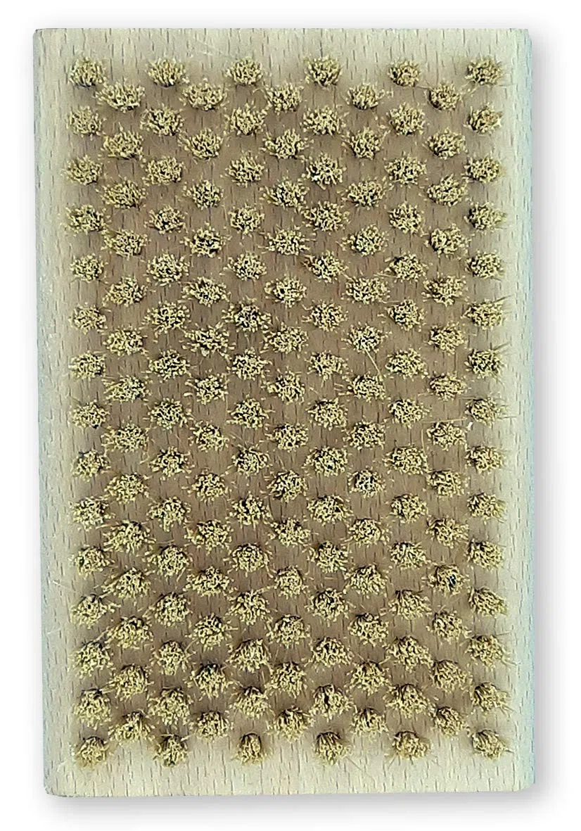 NZERO Brosse en Fibres Tampico pour l'entretien des Skis et Planches de Snowboard, 12 x 8 cm 120 x 80 x 30 mm.