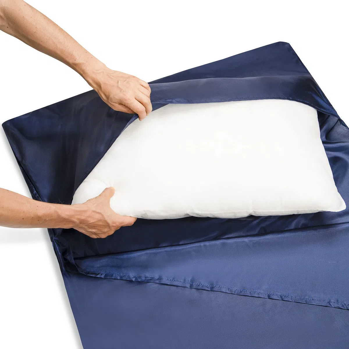 Sac de couchage compact ultra léger en microfibre imitation soie pour voyage, été, tropiques, cabane
