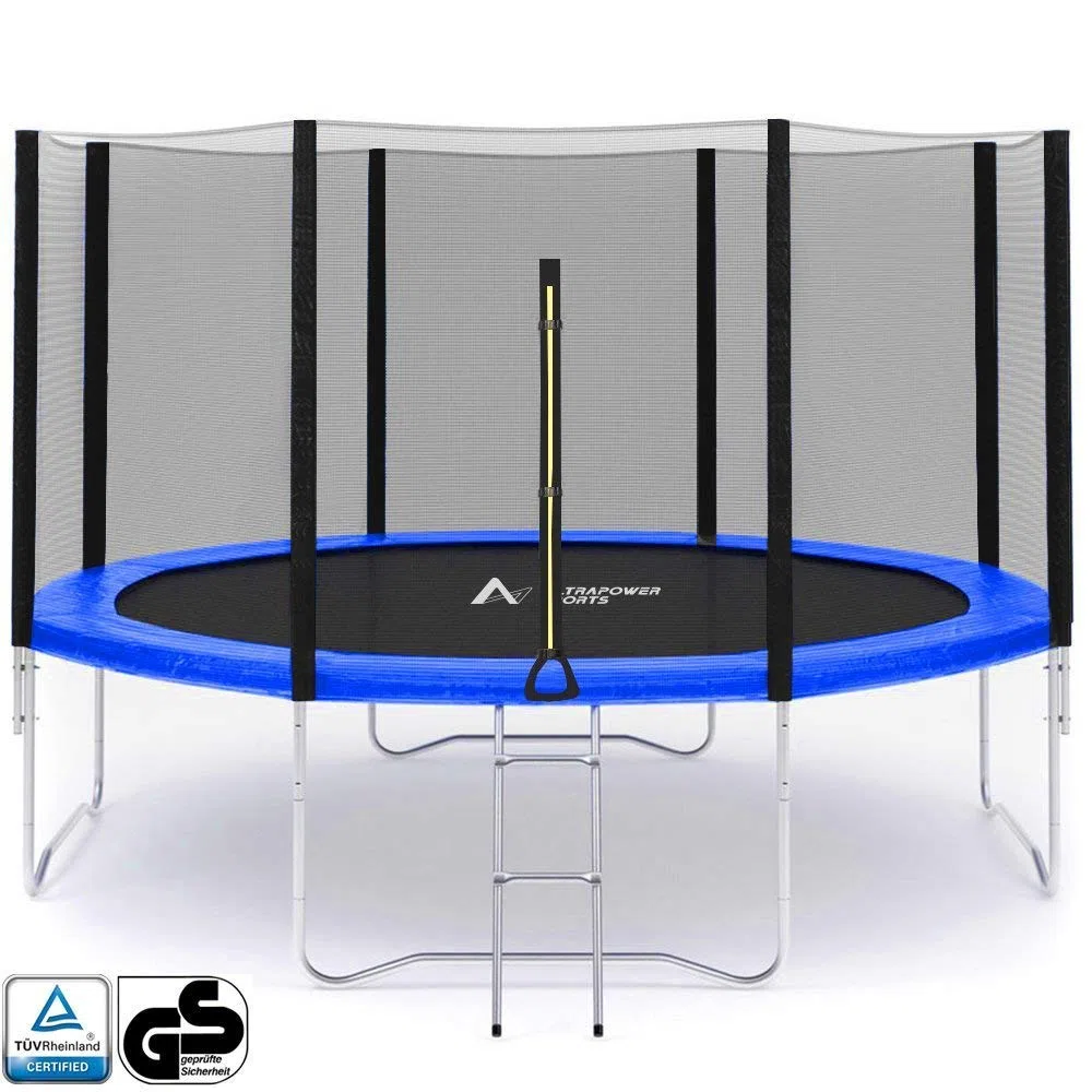 Coussin de Protection de Trampoline + Filet de Remplacement pour Trampoline Filet de Sécurité, Coussin de SÉcuritÉ de Remplacement, Ø 244 305 366 427 cm Trampoline 6/8 Poteaux Filet Protection Bordure