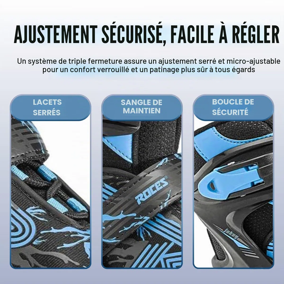 Roces Jokey Ice 3.0 Garçon Patins à glace - Ice Skates pour Enfant