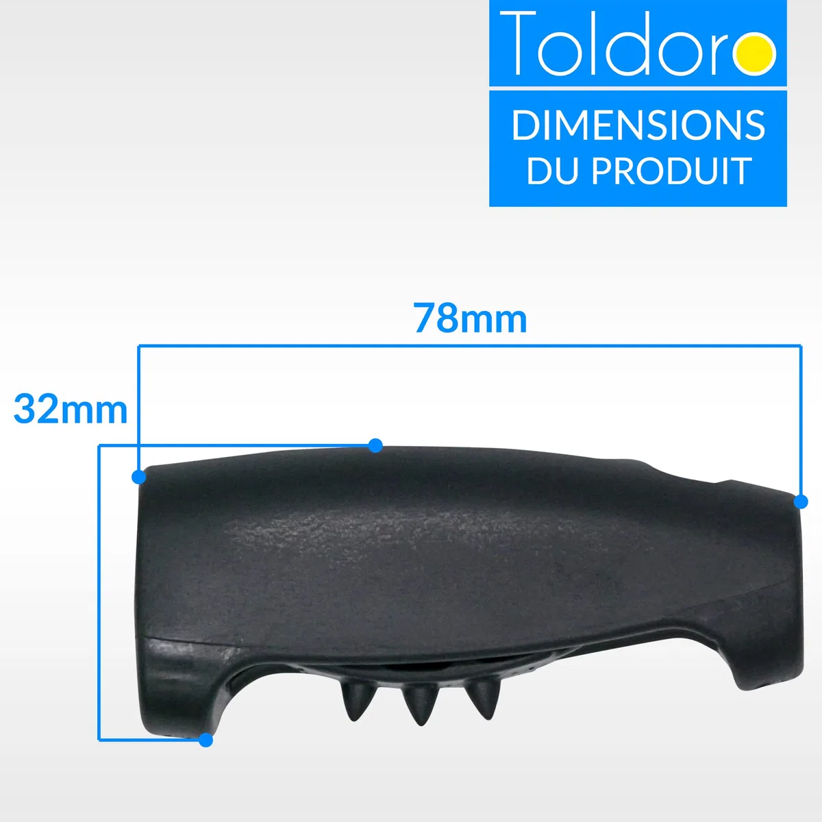 Toldoro Taquet coinceur Super Sharky 2 pièces de 10mm, Accessoires de Fixation de Corde pour voiliers et voiles d'ombrage