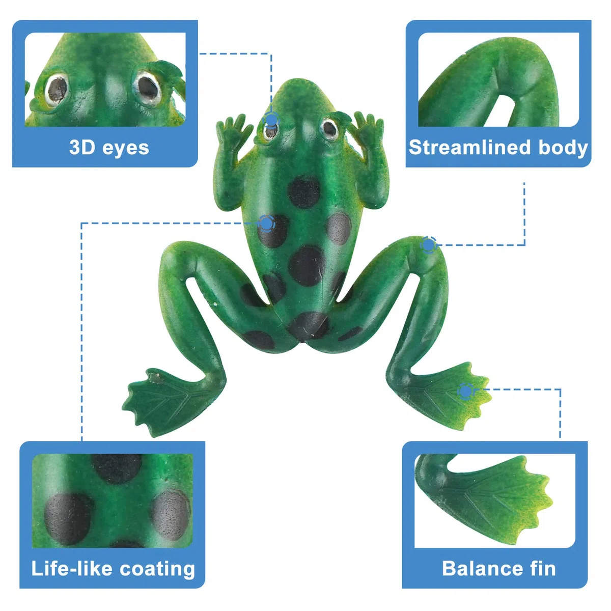 Leurres de pêche Kit avec Boîte à Outils Portable, RoseFlower 146 Pièces Flottante Set Appât de Pêche Hameçons Basse Accessoires avec Spinnerbaits, Plastique vers, Minnow, Grenouille, Baits