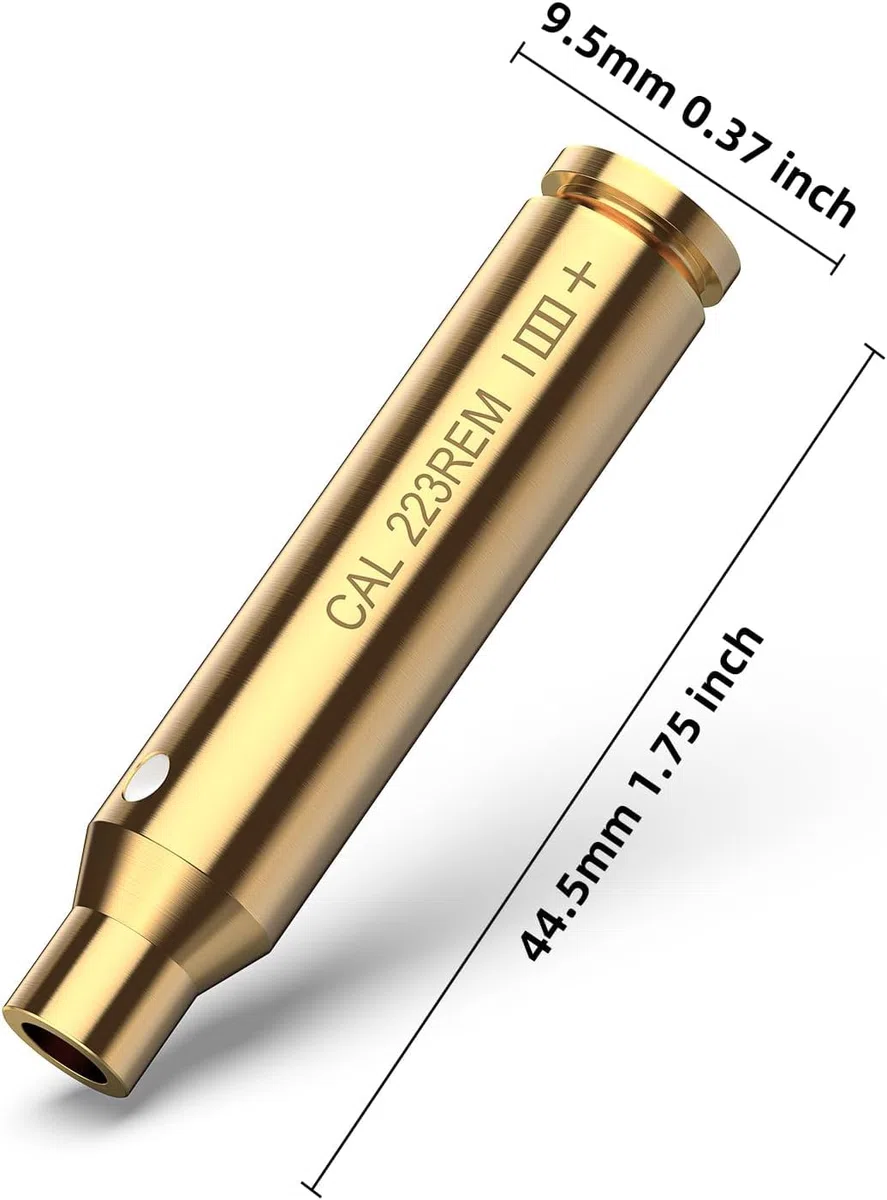 KinZon Laser de visée avec Laser Rouge et Batteries, Viseur de Canon pour Fusil (223 5.56mm)